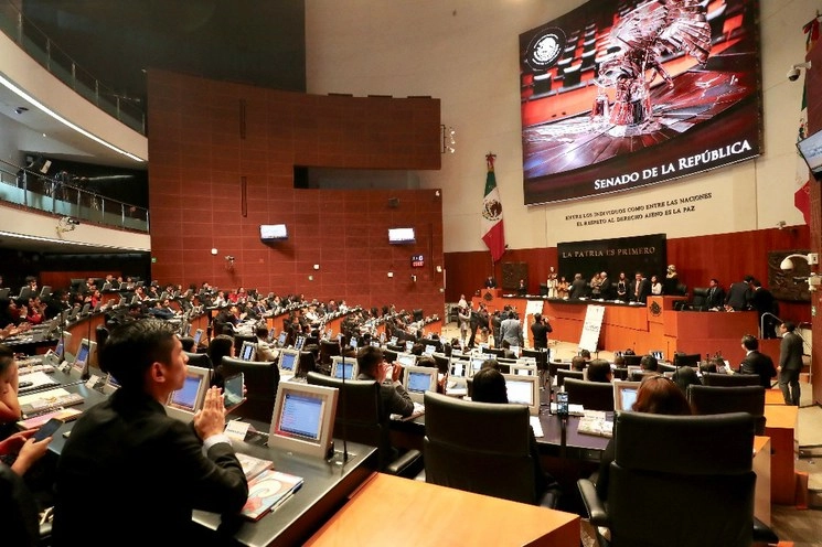 Perspectiva de la sala de sesiones del Senado de la República en imagen de archivo. Foto Luis Castillo 