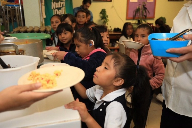 Imagen del reparto de alimentos que ha hecho la Fundación Lala en otras ocasiones. Foto tomada de la página de internet de la fundación.  