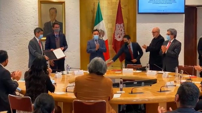 El director del IPN, Arturo Reyes Sandoval, dijo que la entrega de concesiones para El Once es un hecho histórico. Foto El Once