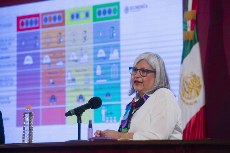 La titular de la Secretaría de Economía informó que se han entregado 370 mil créditos. Foto Presidencia