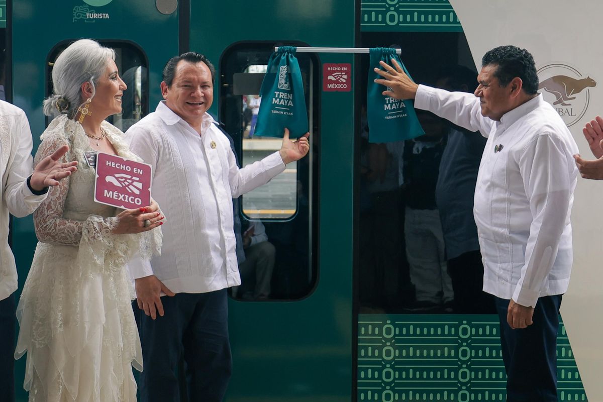 Entrega SE distintivo "Hecho en México" al Tren Maya