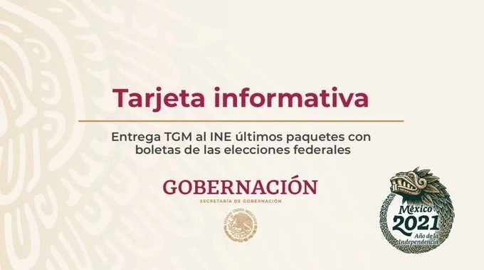 Publicación de la Segob.