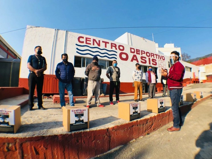 Magdalena Contreras implementa el programa “Contreras te cuida” para entregar paquetes alimentarios en zonas vulnerables. Foto cortesía de la alcaldía