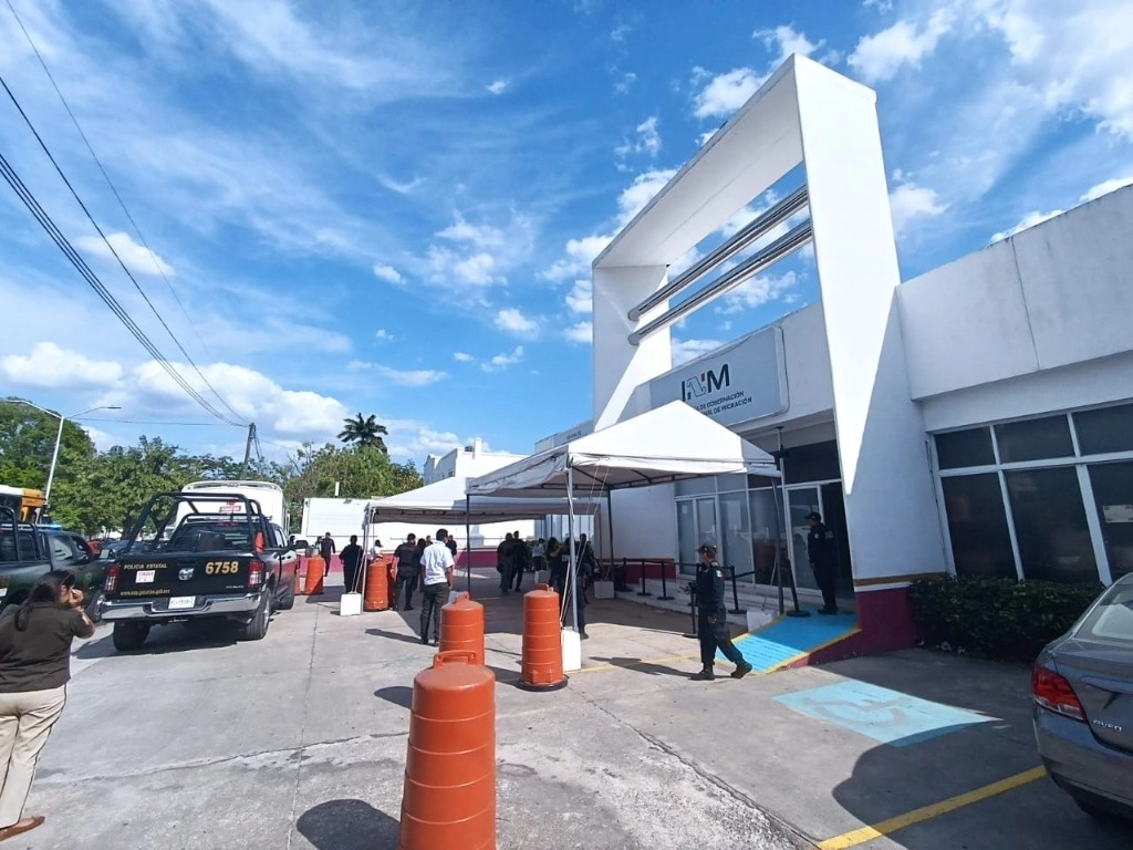 Instalaciones del Instituto Nacional de Migranción en Mérida, Yucatán. Foto Luis Boffil / Archivo 
