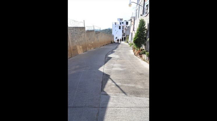 Zona pavimentada en el predio La Angostura, en Álvaro Obregón. Foto alcaldía