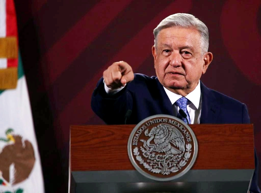 El presidente de México, Andrés Manuel López Obrador, durante su conferencia matutina en Palacio Nacional, en la Ciudad de México, el 6 de marzo de 2023. Foto María Luisa Severiano 