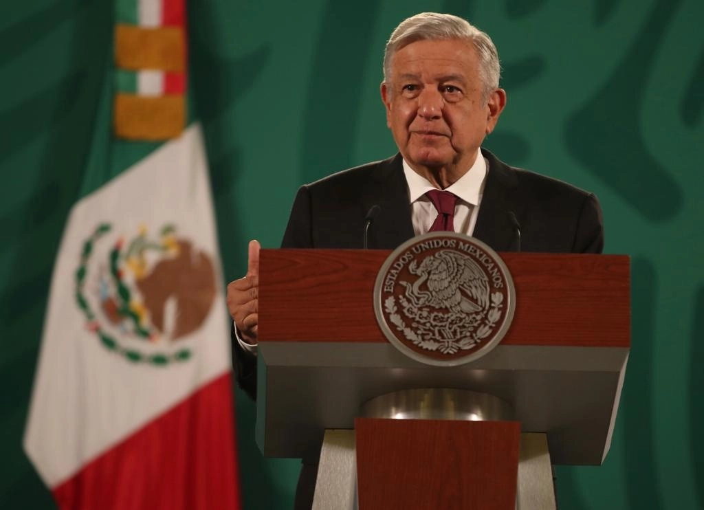 El presidente Andrés Manuel López Obrador durante conferencia de prensa. Foto Cuartoscuro