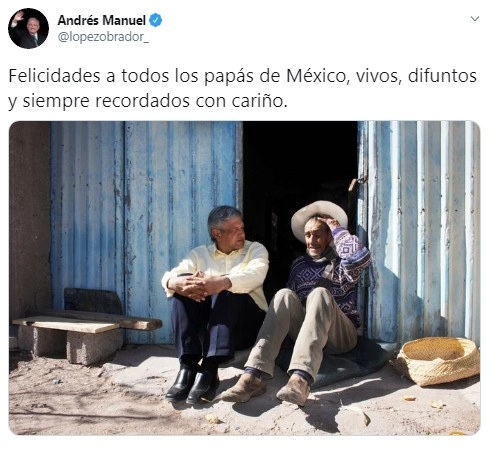 Imagen tomada del Twitter @lopezobrador_
