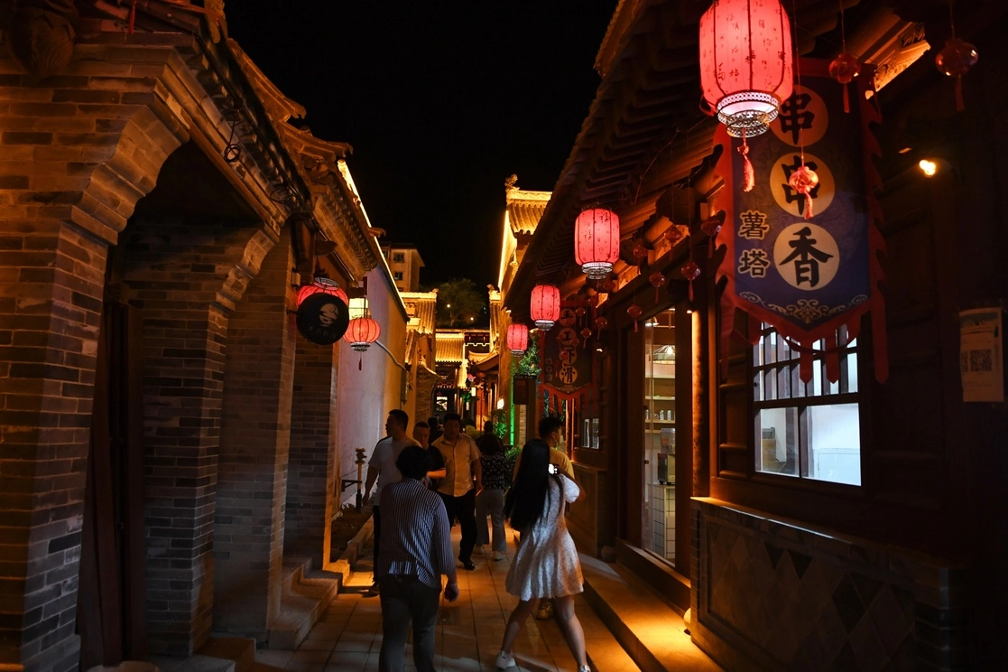 Una calle en el poblado  antiguo de Tianshui, en la provincia de Gansu, en el noroeste de China. Foto Xinhua