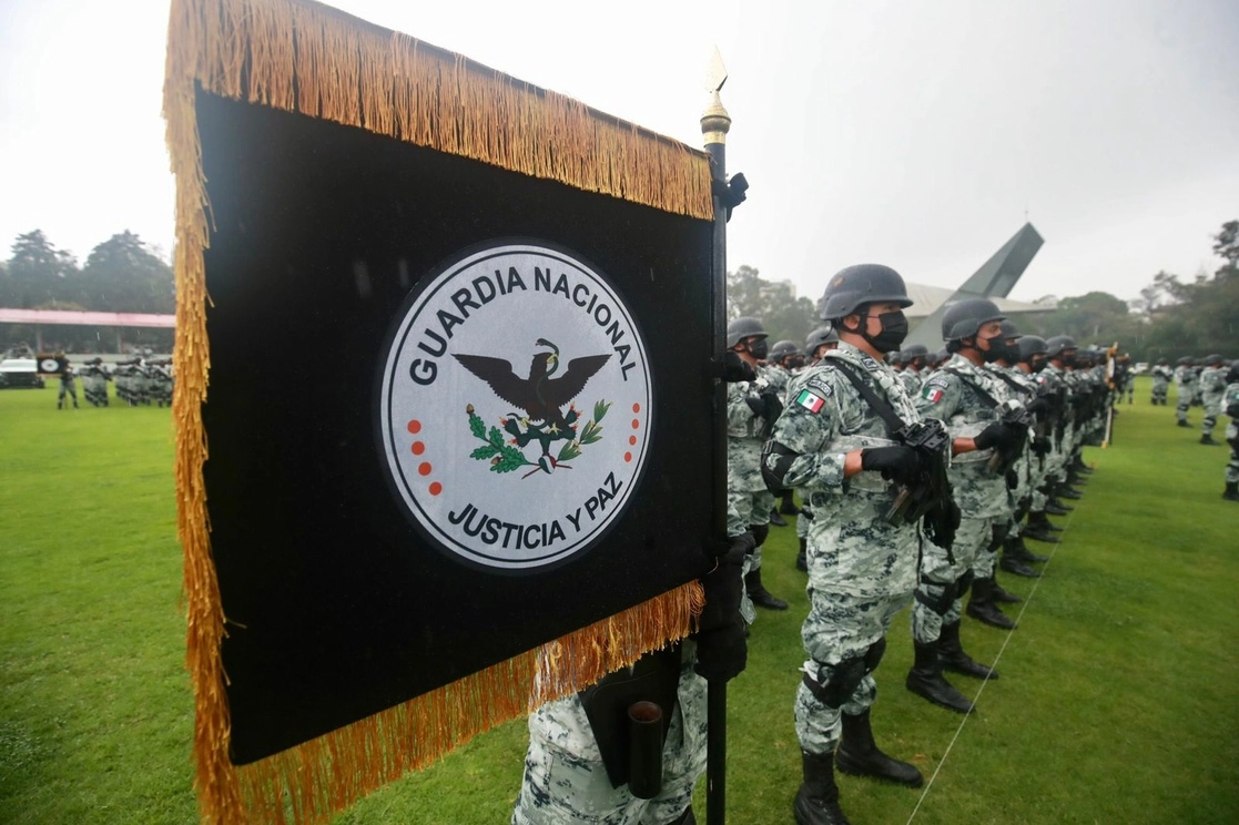 Elementos de la Guardia Nacional en Campo Marte, en la Ciudad de México, el 30 de junio de 2021. Foto Luis Castillo


