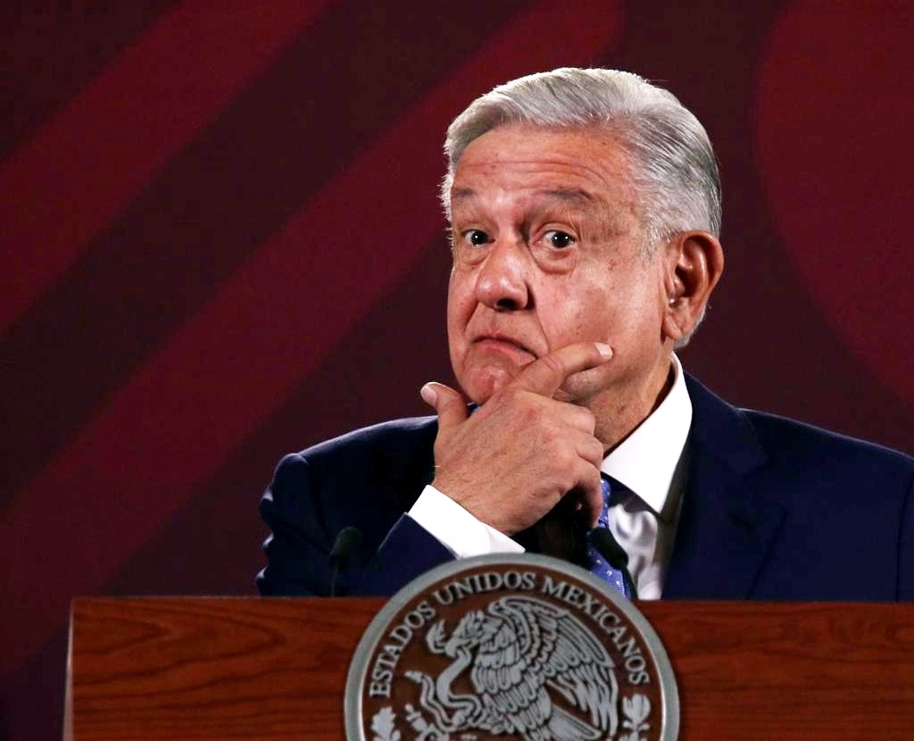 El presidente de México, Andrés Manuel López Obrador, durante su conferencia matutina en Palacio Nacional, en la Ciudad de México, el 6 de marzo de 2023. Foto María Luisa Severiano