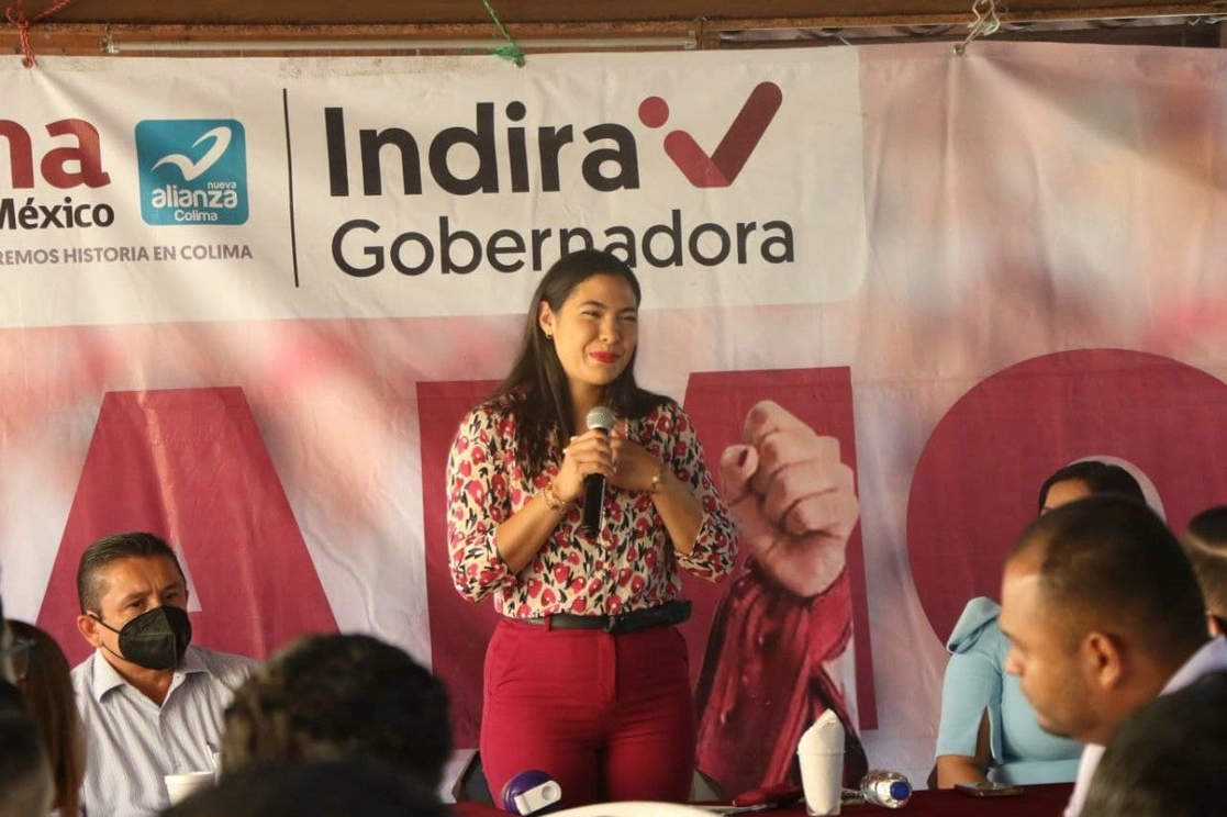 Indira Vizcaíno Silva gobernadora de Colima. Foto tomada de la página de Facebook de la gobernadora 