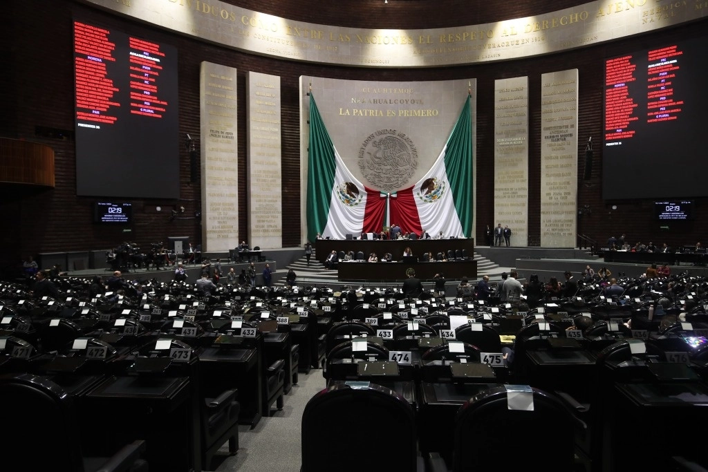 Perspectiva de la Sala de Sesiones de la Cámara de Diputados. Foto Yazmín Ortega