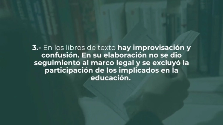 La CEM difundió un video en sus redes sociales donde argumentó su teoría contra los libros de texto.