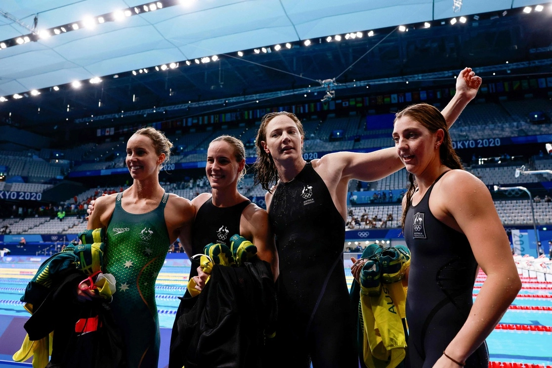 El equipo australiano. Foto Afp