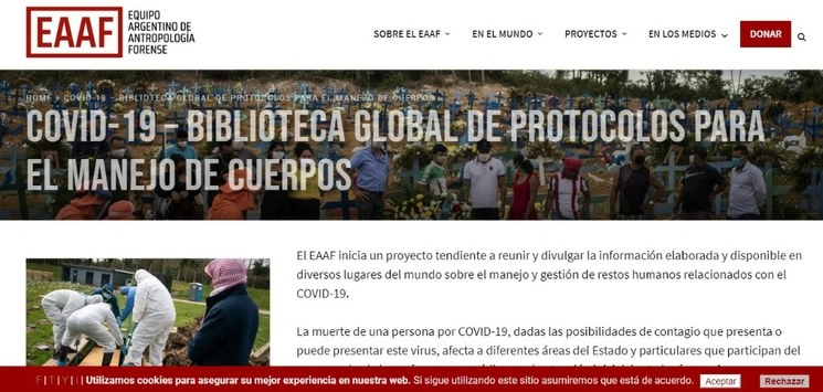 Portada del sitio web
