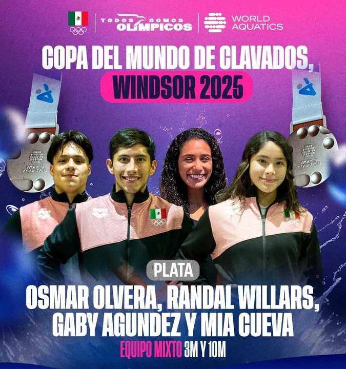 Los mexicanos solo fueron superados por el equipo de China. Foto