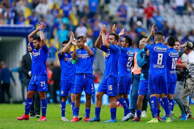 Cruz Azul en partido contra Tigres en el Torneo de Clausura 2020. Foto Jam Media