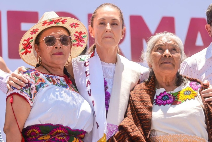 En su segundo día de recorridos como aspirante a coordinar los comités de defensa de la cuarta transformación, Claudia Sheinbaum, estuvo en Pachuca, Hidalgo, el 20 de junio de 2023. Foto tomada de Twitter @ClaudiaSheinbaumPardo