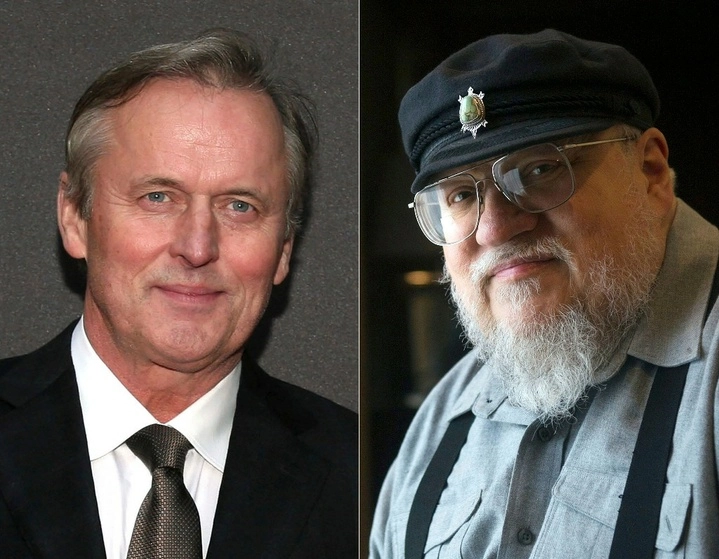 Los escritores John Grisham (izq.) y George R. R. Martin (der.) están entre los demandantes contra la compañía OpenAI. Fotos Afp.