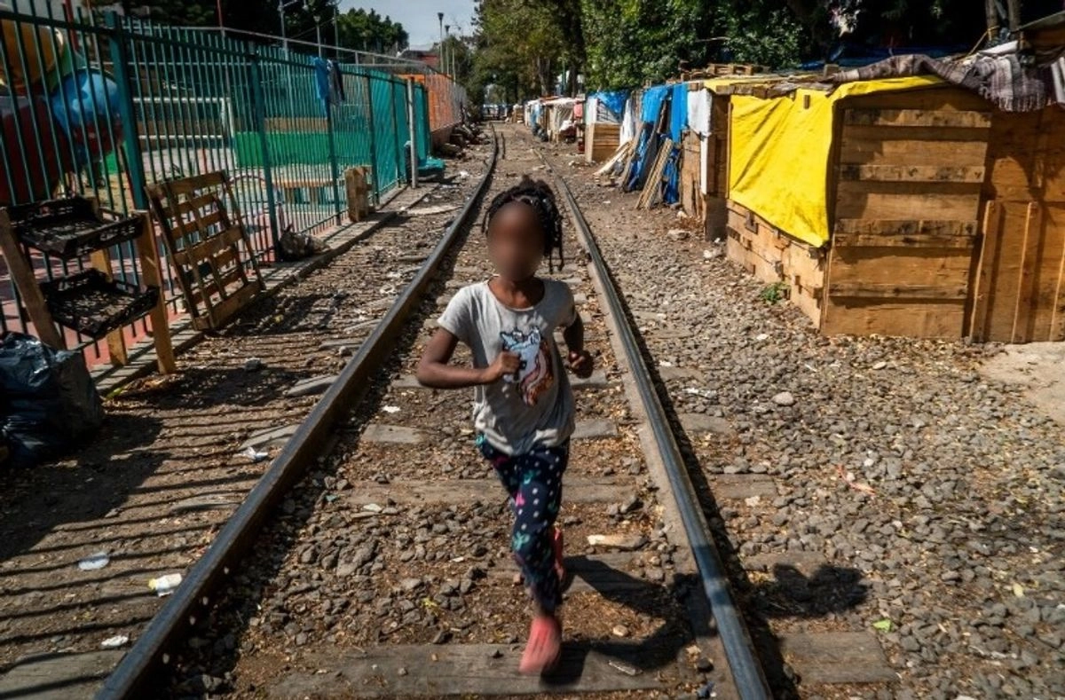 Un campamento de migrantes en la colonia Vallejo en imagen de archivo.