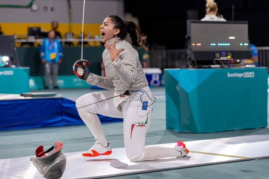 Julieta Toledo al clasificar a semifinales. Foto Conade