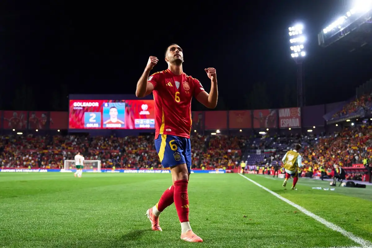España se consolida en el primer lugar del 'ranking' de la FIFA tras sus victorias ante Bulgaria y Georgia, en las eliminatorias mundilistas de la UEFA. Foto   