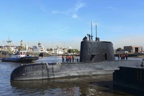 El submarino ARA San Juan fue hallado en las profundidades del Océano Atlántico. Foto Ap/Archivo