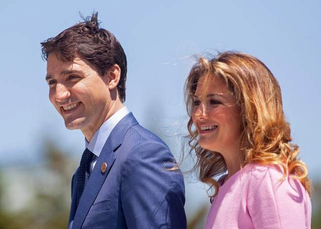 Sophie Grégoire y su esposo, Justin Trudeau, Primer Ministro de Canadá. Foto Afp