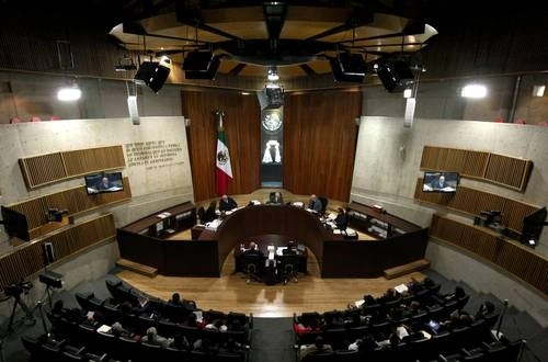 Sala de sesiones del TEPJF en imagen de archivo. Foto María Meléndrez