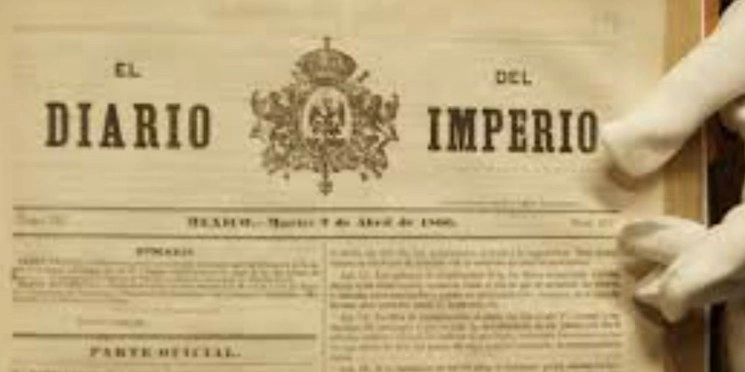 La Secretaría de Cultura informó que la colección de 'El Diario del Imperio' de mayo de 1865 al 19 de junio de 1867 se encuentra completa en el Archivo Histórico de la Ciudad de México. Foto Cuartoscuro