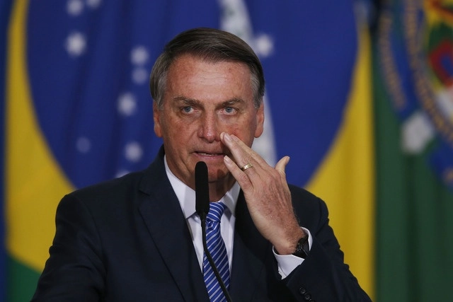 El presidente de Brasil, Jair Bolsonaro durante un evento el pasado 04 de abril de 2021. Foto Xinhua