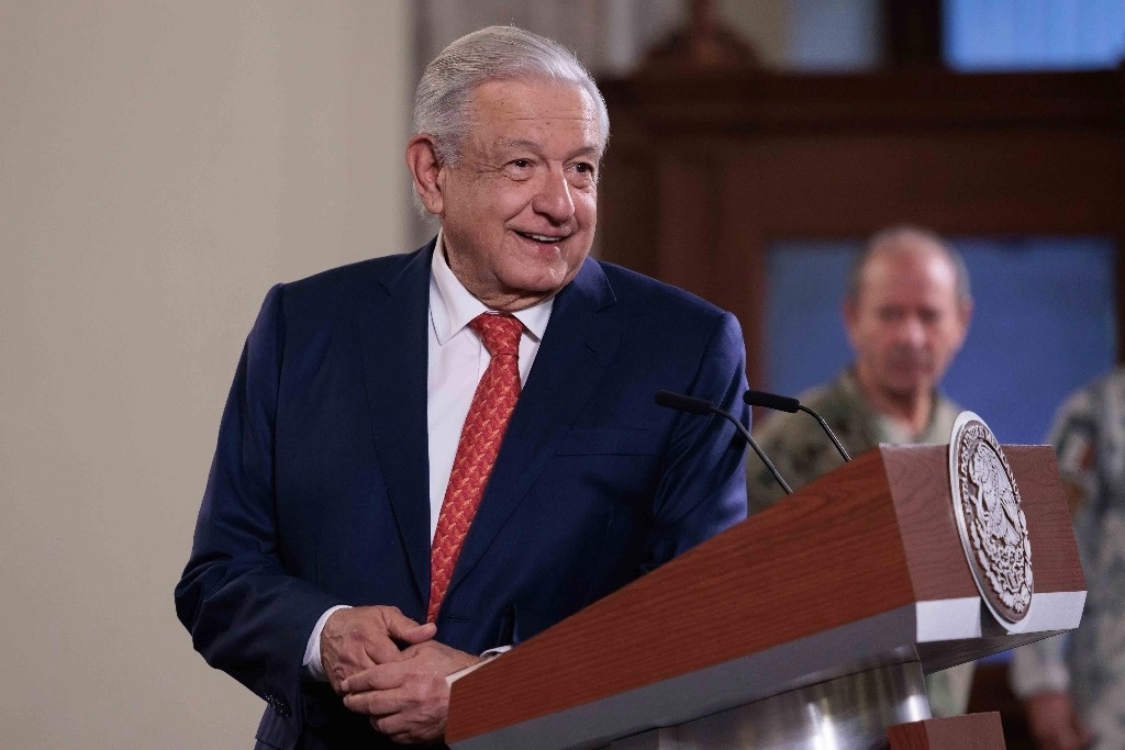 El presidente López Obrador, durante su conferencia de este martes 30 de abril, desde Palacio Nacional. Foto cortesía Presidencia 