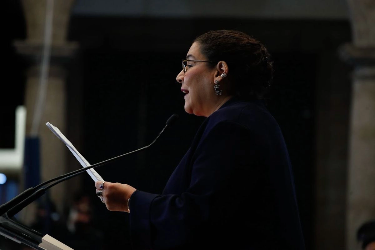 La ministra Lenia Batres Guadarrama presenta su Informe de Actividades de Cierre de Gestión de la 11a- época de la Suprema Corte de Justicia de la Nación en el Museo de la Ciudad de México. Foto 