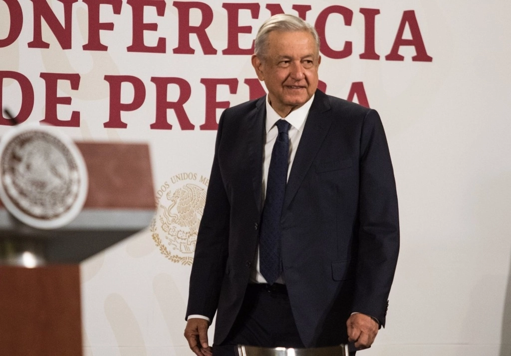El presidente Andrés Manuel López Obrador durante su conferencia matutina en Palacio Nacional el 19 de octubre de 2020. Foto Cuartoscuro