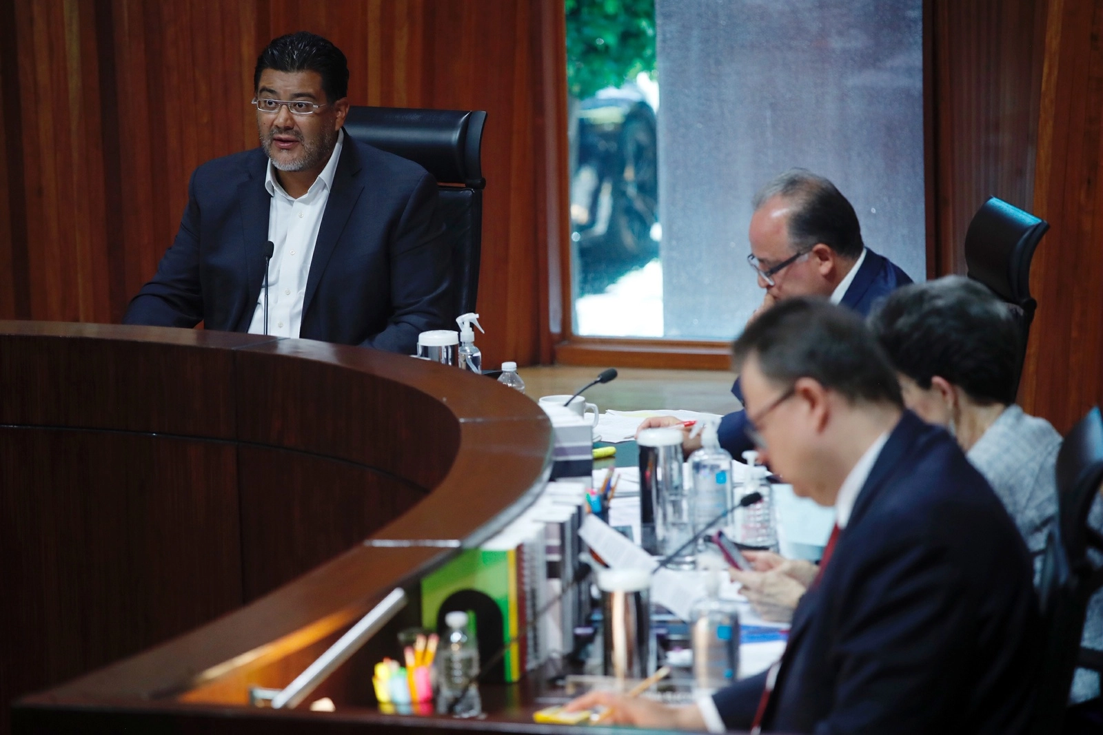 El magistrado presidente, Reyes Rodríguez Mondragón, durante una sesión del TEPJF. Foto Cristina Rodríguez / Archivo 
