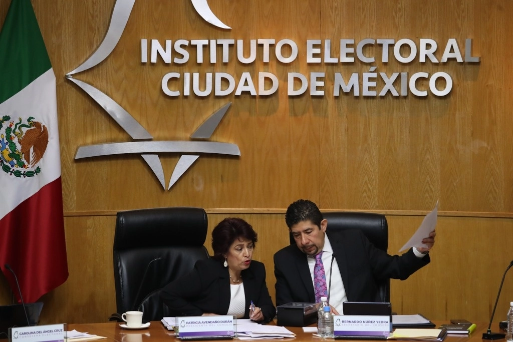 Sesión del IECM el 29 de febrero del 2024. Foto Yazmín Ortega Cortés