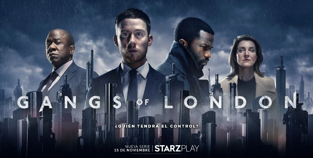 Cartel de ‘Gangs of London’, que será estrenado este domingo por Starzplay. Imagen cortesía