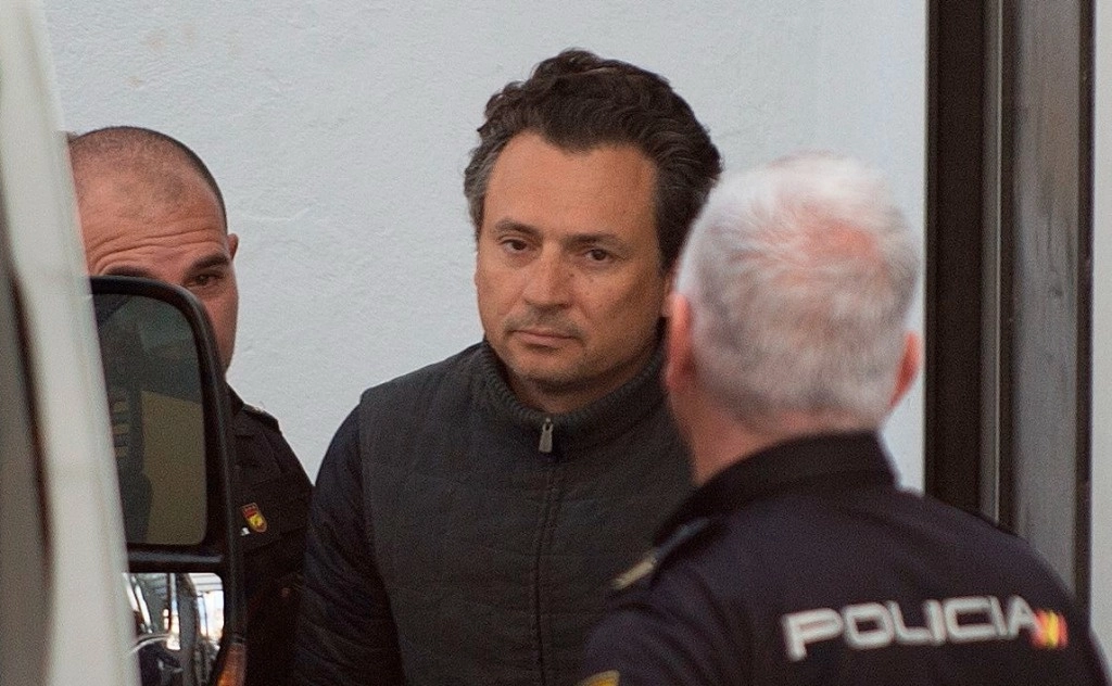Emilio Lozoya durante su detención en España, el 12 de febrero de 2020. Foto Afp