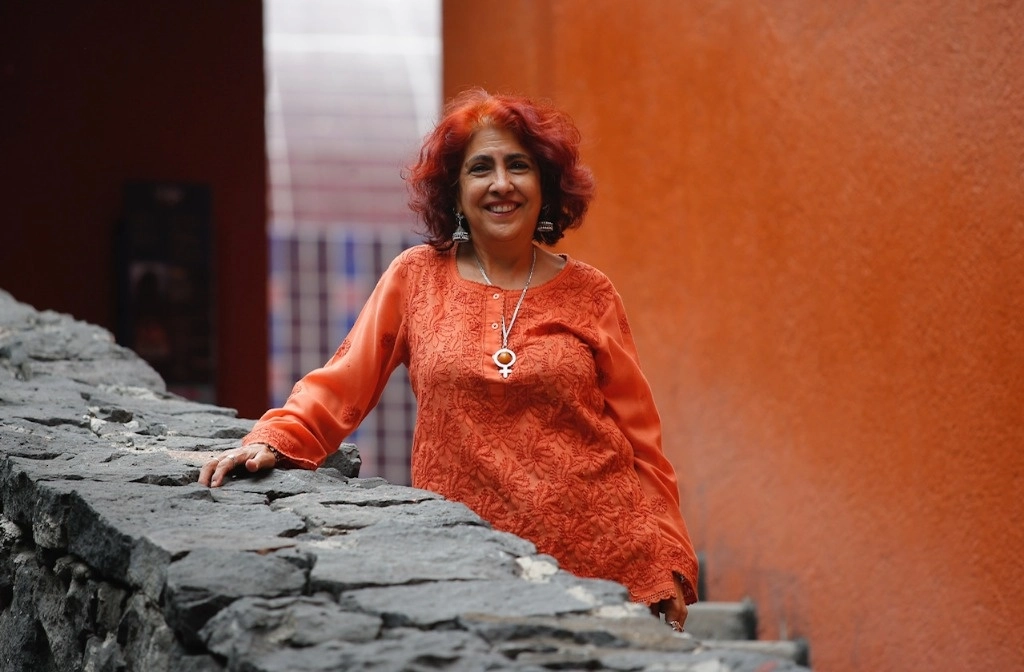 Estela Leñero en el Centro Nacional de las Artes, durante una entrevista con La Jornada.Foto María Luisa Severiano