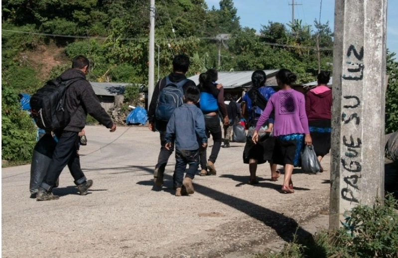 Especilistas en migración aseguran que actualmente en México hay 386 mil personas desplazadas. Foto La Jornada
