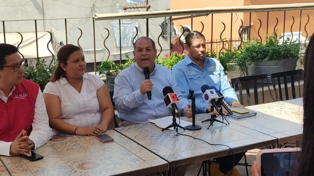 “Sergio va a ganar. El otro tema, yo lo único que les puedo decir es que es un proceso legal, se está defendiendo con los abogados es un tema netamente personal; que se está haciendo todo para que eso suceda”, aseveró en conferencia el diputado panisa Óscar Cano Mondragón. Foto tomada de X.