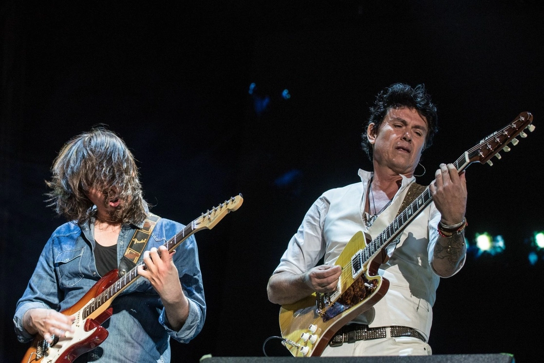 El grupo Caifanes durante su presentación en la vigésima edición del Festival Vive Latino en el Foro Sol, el 19 de marzo de 2019. Foto Cuartoscuro