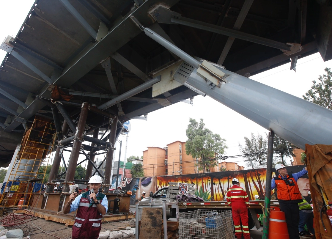 Ayer se presentaron avances de las obras con miras a reactivar la línea 12 del Metro. Foto Guillermo Sologuren
