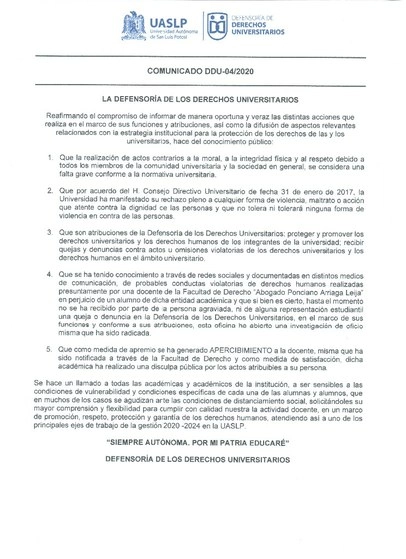 La institución conminó a la profesora a disculparse con el afectado.