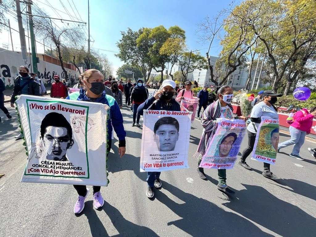 Este lunes se cumplen ochos años y tres meses de la desaparición de los 43 estudiantes normalistas de Ayoztinapa. Foto María Luisa Severiano