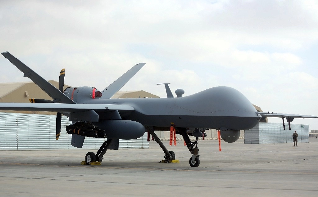 El Pentágono acusó ayer a la fuerza aérea rusa de haber provocado el derribo de un dron estadunidense ‘MQ-9 Reaper’ (en imagen de archivo). Foto Ap 
