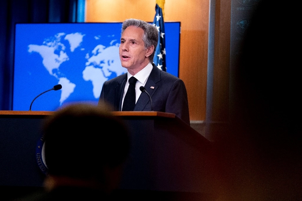 "Rusia por sí sola podría poner fin a su guerra hoy. Hasta que Rusia la continúe, estaremos unidos con Ucrania durante el tiempo que sea necesario", señaló el secretario de Estado, Antony Blinken. Foto Ap 