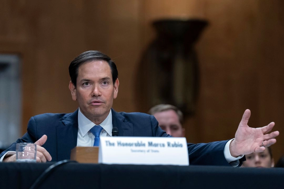 El Secretario de Estado de Estados Unidos, Marco Rubio, en el Capitolio en Washington, el 20 de mayo de 2025.