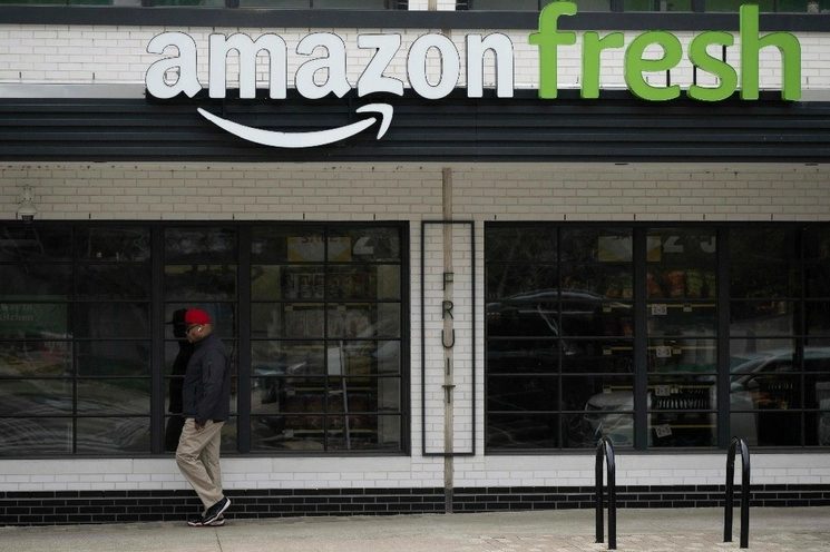 Tienda de Amazon en Arlington, Virginia, en marzo de 2023. Foto Afp